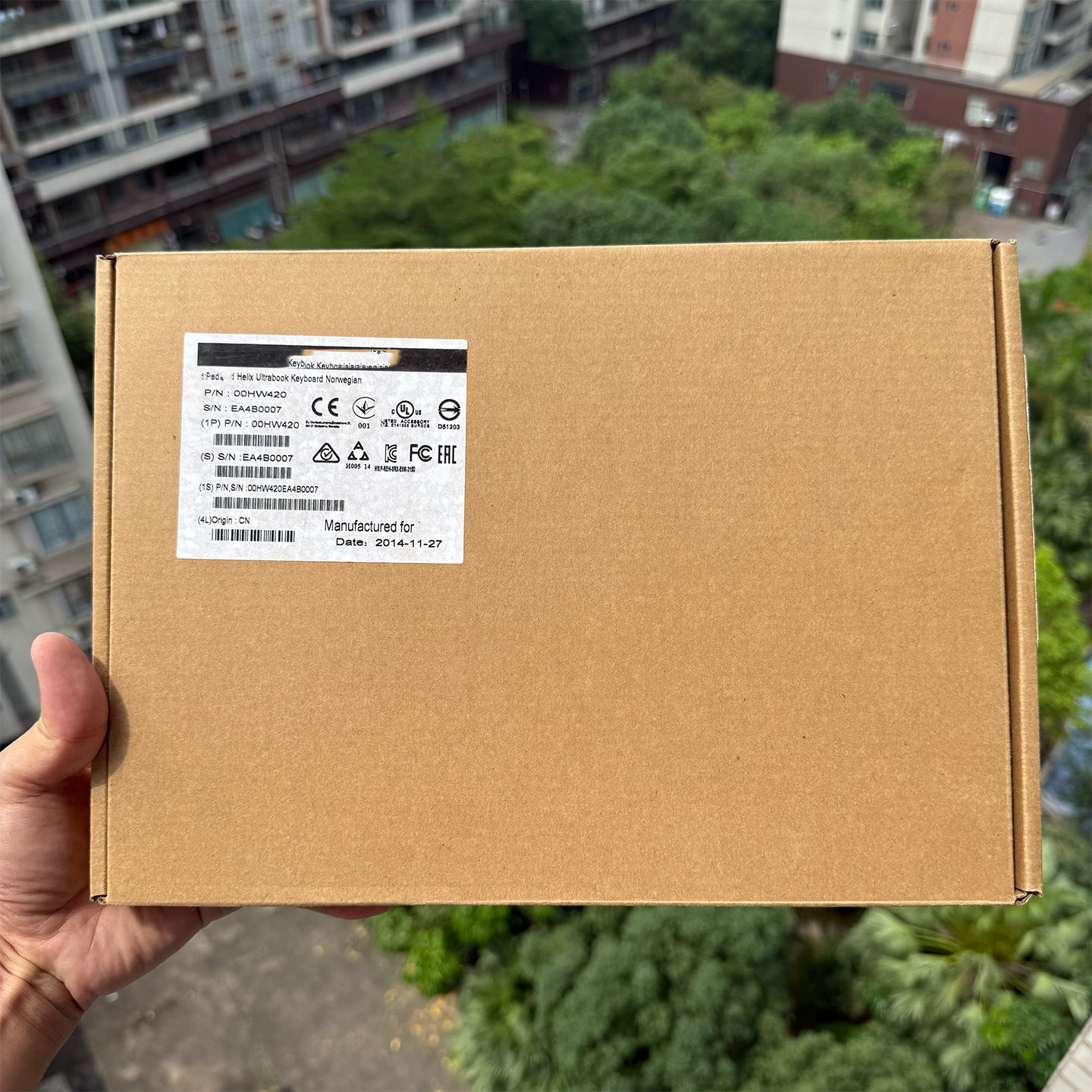全新原装Lenovo PC HK Limited平板ThinkPad Helix Ultrabook键盘00HW420 (Type 20CG, 20CH) Norwegian NOR NO NW keyboard