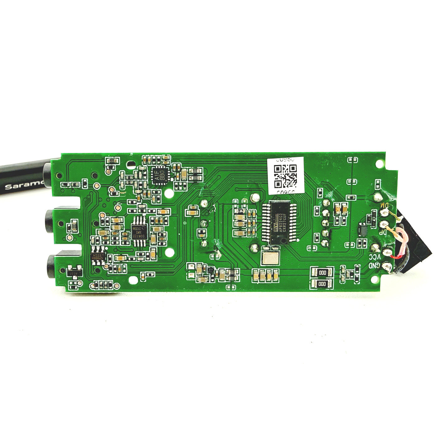 拆解报告：枫笛SR-EA5 USB 降噪声卡（Denoise Sound Card）支持电脑/手机  16bit/48kHz DAC 数字解码 Excellent Sound Experience Compatible with Compter iphone 16 17 pro