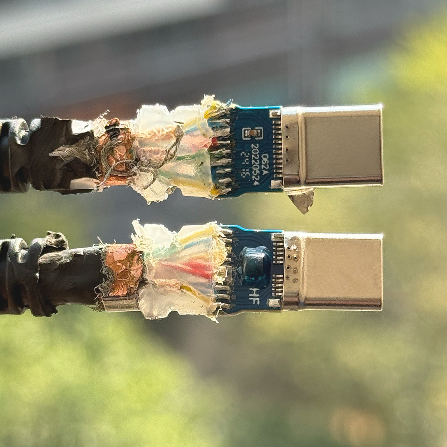 拆解报告：全新惠普雷电4 240W PD3.1快充线全功能一线通数据线 FULL USB4 Gen2 5A CM-CM TP HP P/N N42711-002 HP Spare P/N:N57695-001 HongJu P/N:431-61597 HP TID:9926