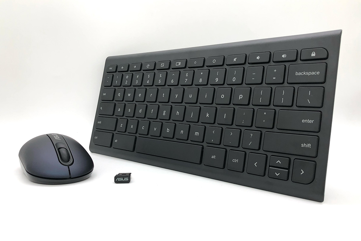 免驱动全新超薄华硕无线键盘鼠标套装剪刀脚 ASUS Chromebox 0K010-00050600 KBM Wireless Keyboard and Mouse