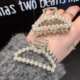 South Korea's Dongdaemun, the same metal pearl small clip, alloy side clip, fashionable hair clip, simple bangs catcher