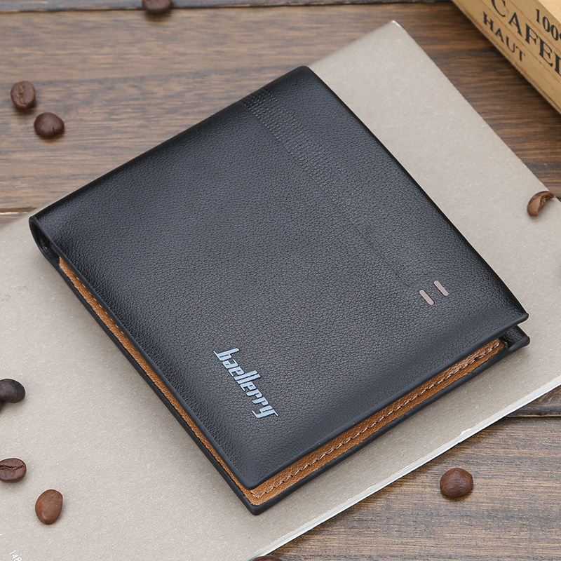 New Men Wallet Short student Card Pack retro frosted corticoid Money clip Korean version Youth Multi-position Zero wallet