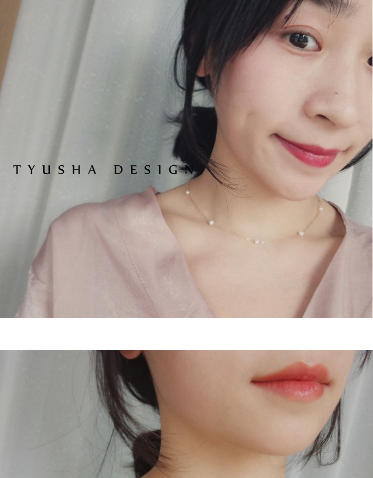 TYUSHA Ngọc trai nước ngọt tự nhiên cổ điển Nhập khẩu Vòng cổ vàng 14k Chuỗi xương đòn Vòng cổ Vòng chân - Vòng chân lắc chân nữ bạch kim