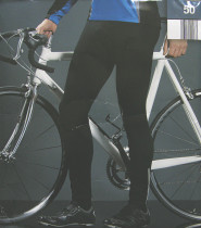 Men's autumn and winter cycling pants with suede inside sweat-wicking quick-drying windproof leg pants (random style)