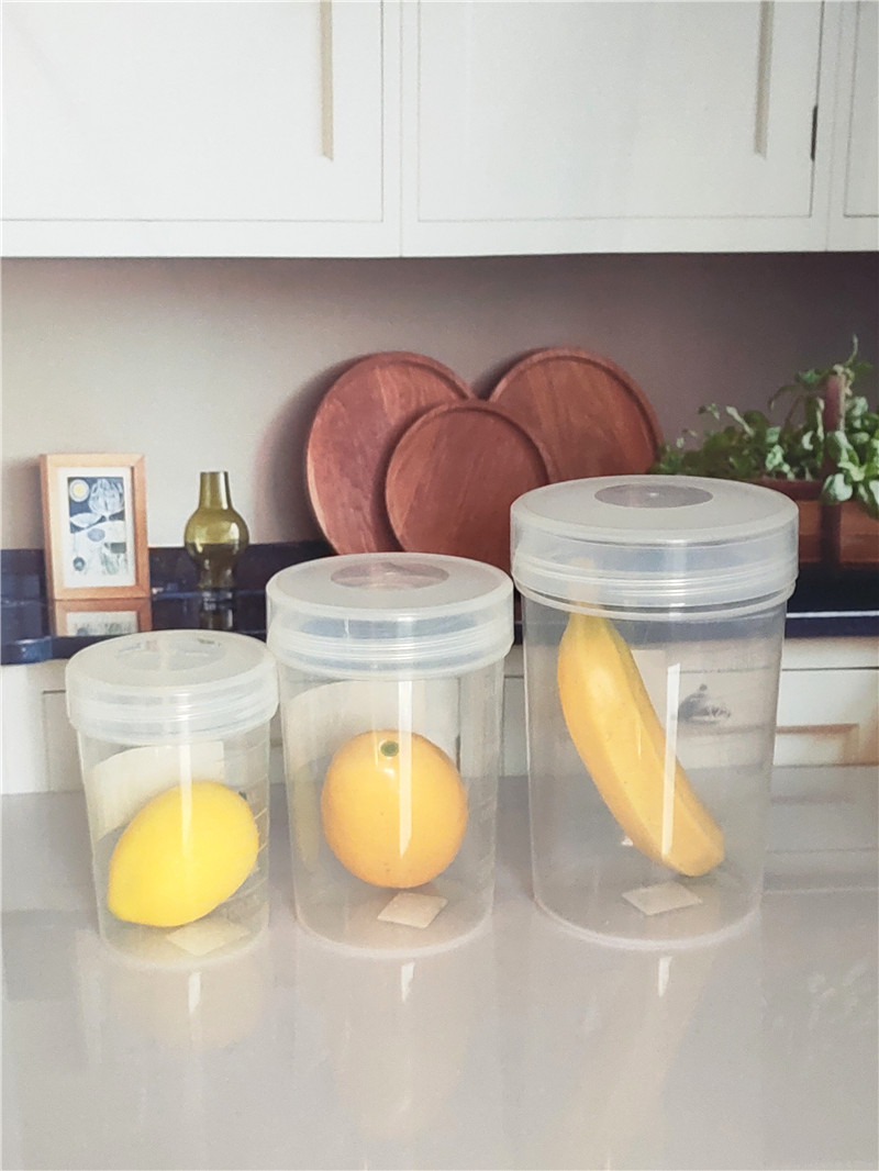 3/6/9 set Plastic Screw Top Stackable Food Storage Container Food