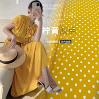 吴双 Шелковая ткань, платье, лимонная рубашка