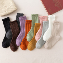 Nuts mommy jk socks female Korean cute Japanese summer soft sister students Lolita midline socks spring and autumn