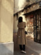 Anna Kengen, the Movie-Like Reunion, Silk Wool Kensington Long Trench Coat, Artistic, Cool and Versatile Jacket