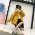 Cotton 2018 mới áo khoác cotton nữ Hàn Quốc bf Harajuku quần short cotton ngắn mùa đông ấm áp áo khoác thủy triều áo phao lông vũ nữ hàn quốc Bông