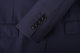 93 wool + 6 mulberry silk suit and trousers men's wool pure navy blue half linen lining loose fat man fat man three buttons