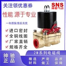 Shenchi SNS All Copper Water Valve Solenoid Valve 2W025-08 2W040-10 2W160-15 2W250-25