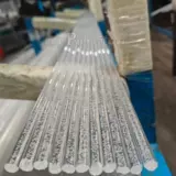 10 мм пузырька стержня Акрил органический стекло прозрачный воздушный пузырь цилиндрический стержень 5 мм направляющая легкая полоска