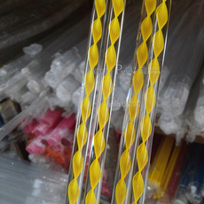 Акриловые / Perspex 直径12mm14mm透明有机玻璃扭纹线棒亚克力pmma彩色旋转线棒