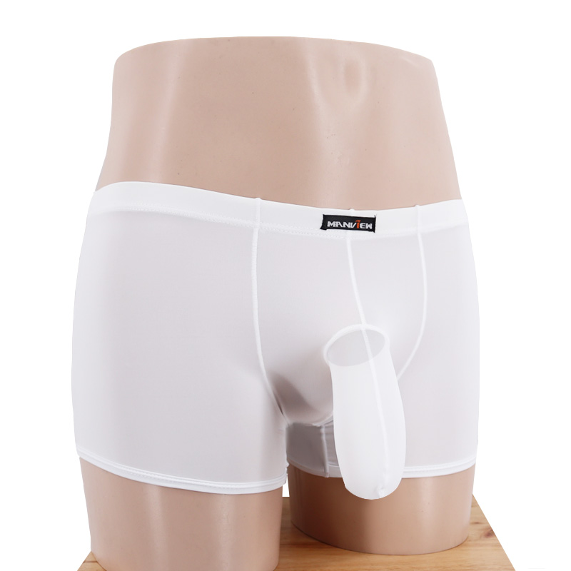 Đồ lót nam quần boxer nam với bộ JJ hình con voi U lồi băng siêu mỏng gợi cảm quan sip nam