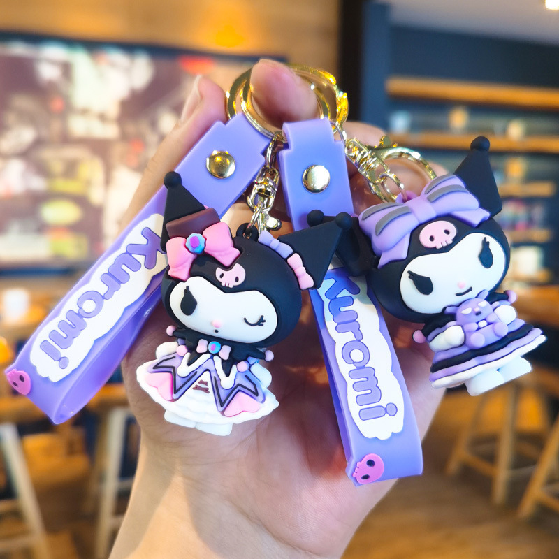 4Th Generation Kuromi Sanrio Keychain Student Backpack Pendant Back-To-School Gift Creative Birthday Souvenir Gift 4Th Generation Kuromi Sanrio Keychain Student Backpack Pendant Back-To-School Gift Creative Birthday Souvenir Gift