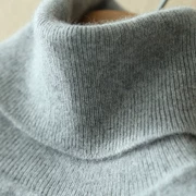 18 áo len mới 100% cashmere nam cao cổ dày lên đầu áo len màu rắn