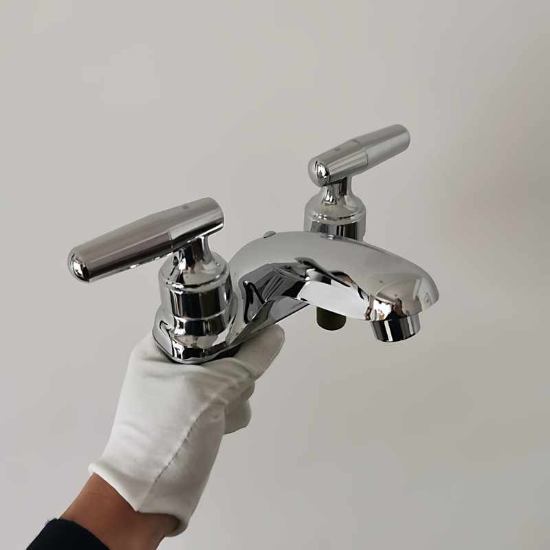Double-Hole Faucet Two-Way All-Copper Hot and Cold Water Faucet
