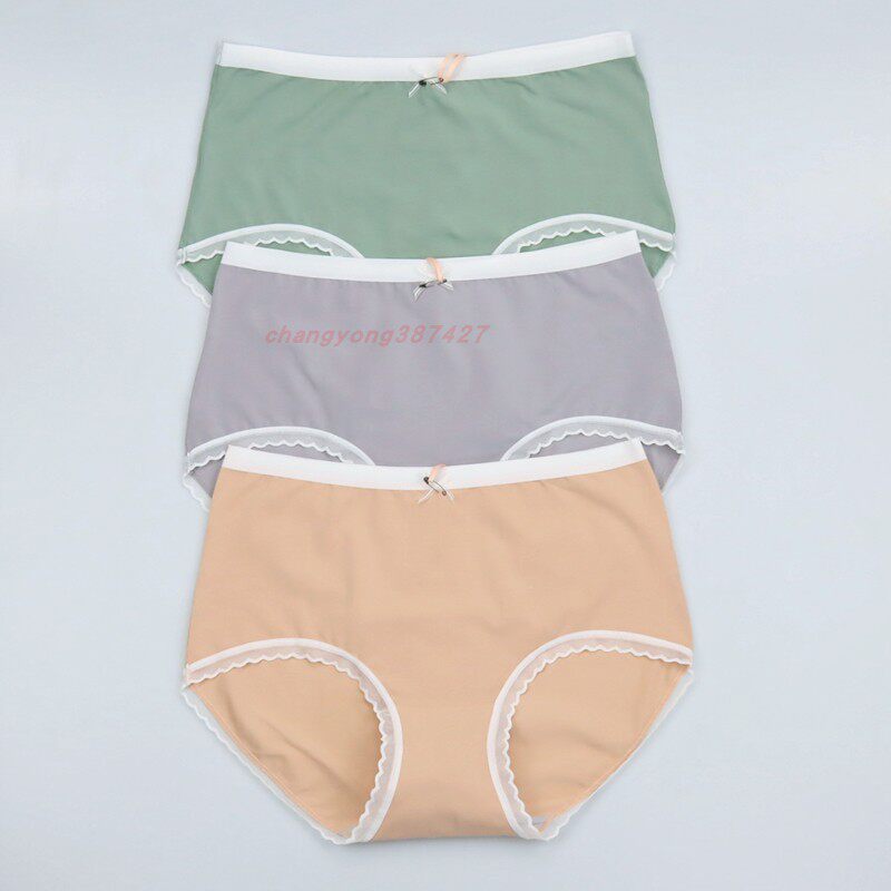 товар из китая 3条装 cyn创雅诺60s柔弹棉a类面料女内裤21013舒适弹力棉女平角裤
