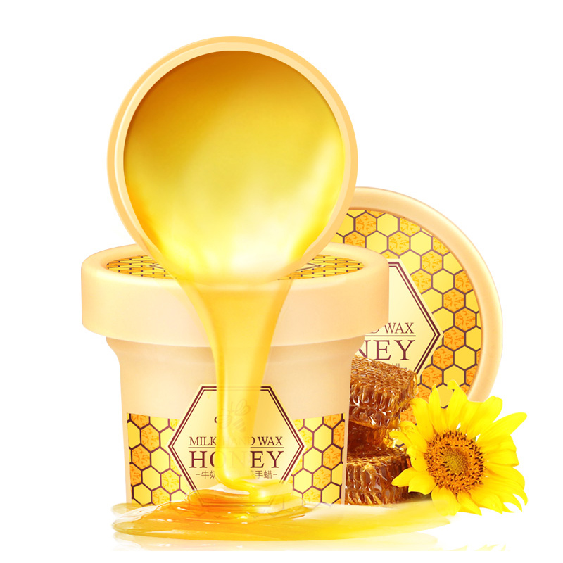 Lycome Milk Honey Nourishing Hand Wax 120g Moisturizing and Moisturizing Hand Mask Exfoliating and Exfoliating Calluses