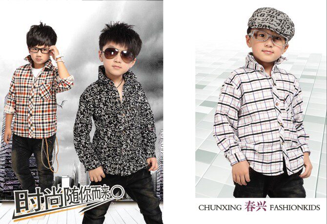 Chemise garcon à manche longue - Ref 2078343 Image 12