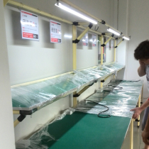 Factory workshop anti-static Workbench lean pipe composite pipe rod assembly line single-sided fitter assembly console