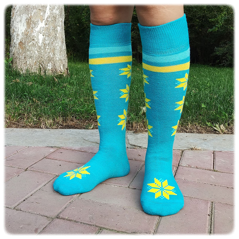 Thickened Merino Wool Socks for Men, Women, and Children, Winter Fleece-Lined, Full Terry, High Tube, Long Tube, Cold-Resistant, Warm Calf Socks