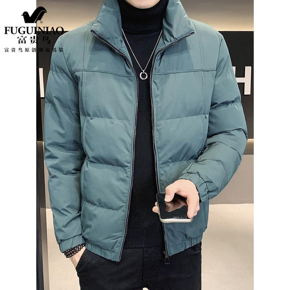 Rich Guido Neckline Cotton Jacket Men Winter Thickened Cotton Padded Jacket Short jacket 2021 New bread uniforms cotton blouses