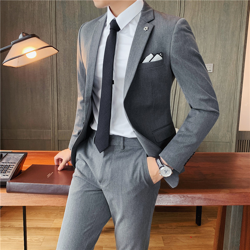 Fuguiniao suit men's suit Korean version trendy high-end business formal suit men's casual slim jacket coat dress