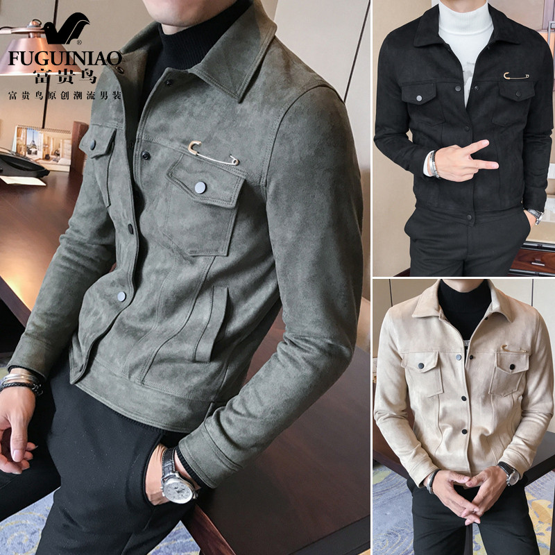 Lucky Bird 2021 New Explosive Spring Men's Jacket Korean Version Trend Versatile Handsome Casual Flying Jacket Autumn and Winter