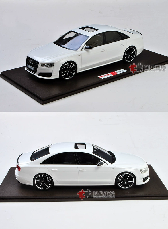 MOTORHELIX mô hình xe mô phỏng Audi S8 PLUS màu trắng nguyên bản 1:18 mới - Chế độ tĩnh