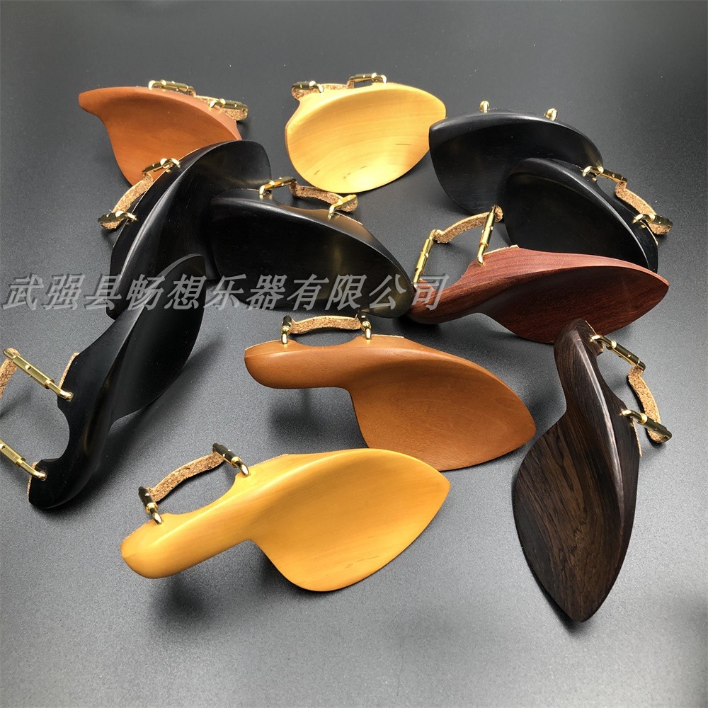 Violin cheeks Qinto ebony Jujube Red twigs Boxwood has been fitted with golden cheeks silk instrument accessories