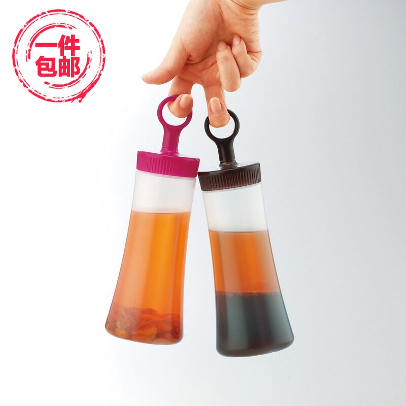 Honey tip bottle Japan imported kitchen leak-proof oil bottle plastic oil pot squeeze sauce bottle jam salad dressing squeeze bottle