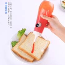 Japanese imported honey bottle extrusion bottle plastic convenient Flip honey jar home special artifact