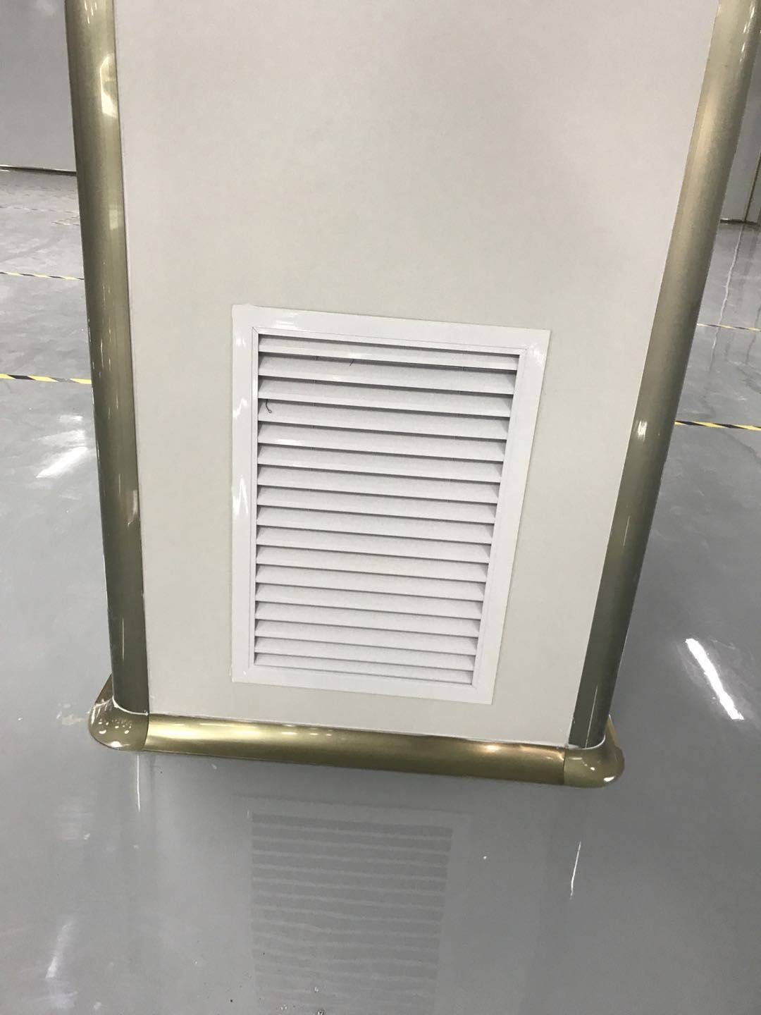 Air circulation louver double outlet Indoor air circulation column wall outlet purification workshop square tuyere aluminum alloy dust-free