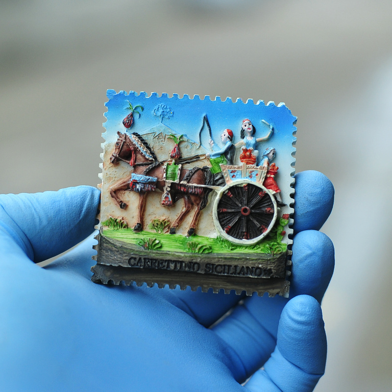 Spain Italy Greece France Sicily Tourist Resin Creative Fridge Sticker Magnet