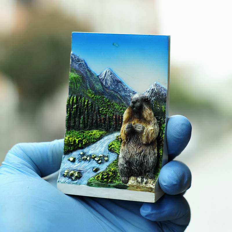 San Marino Rome Vatican Greek Rhodes Sea turtles Argentinian rare creative resin fridge sticker