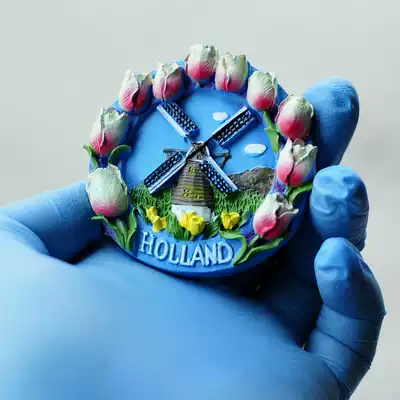 Dingtang World Tourism Souvenirs Travel Back Resin Creative Refrigerator Sticker Rare Products Netherlands Map Panorama NEW