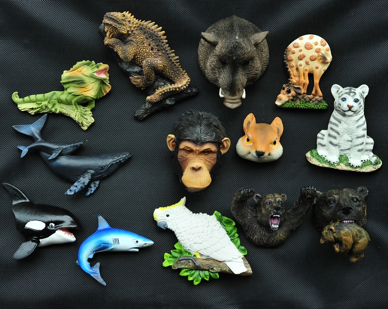 Hangzhou Guangzhou Changlong Cute Fridge Sticker Zoo Memorial Resin Creative Magnet Delicate 2 New
