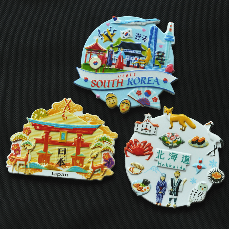 Creative refrigerators post South Korea's Jinan Guizhou Tibet California Argentina Japan Hokkaido NEW New 2-Taobao