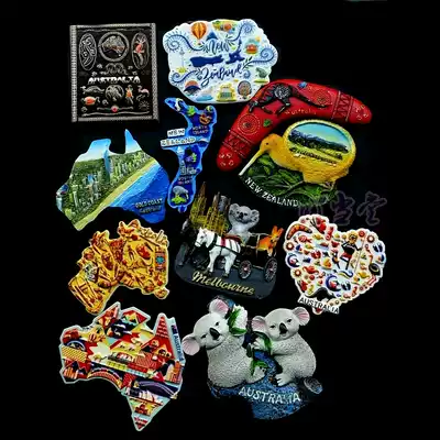 Australia Australia road signs New Zealand resin creative refrigerator sticker magnet 3D exquisite and cute 6 up