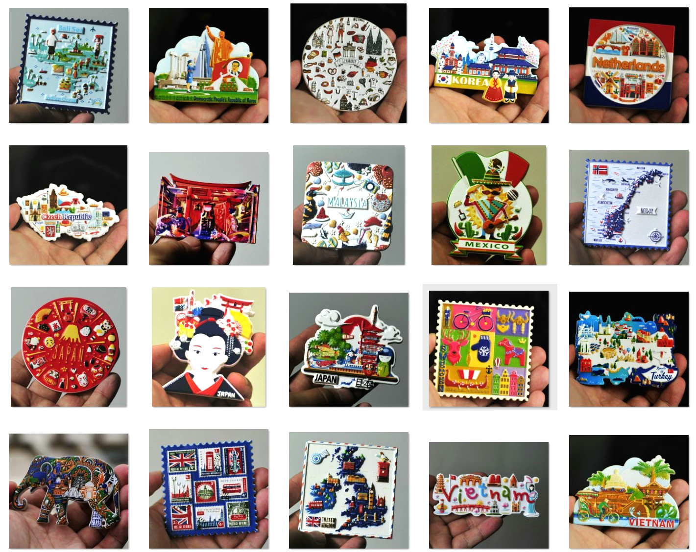 Australia's South Korea North Korea Japan Kyoto Mexico Dutch Resin Creative Fridge Stick 2-Taobao