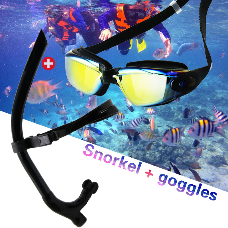 New swimming training preposition Suction Straws Adult Full Wet Beginner Ventilation Straws Anti-Swimsuit Mirror Suit