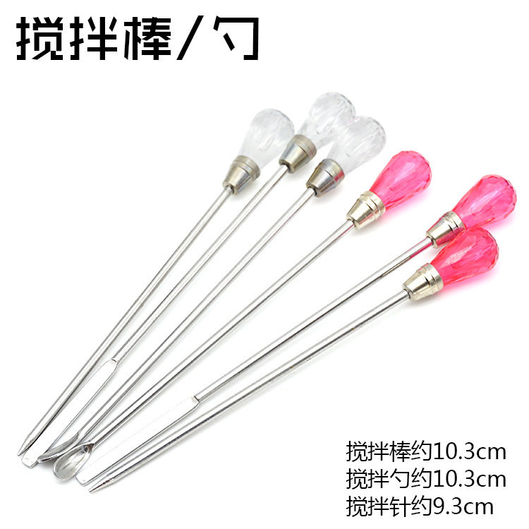 Gu Xiaorou Drop Glue Hand-made DIY Stirring Stick Picking Foaming Needle Stirring Spoon