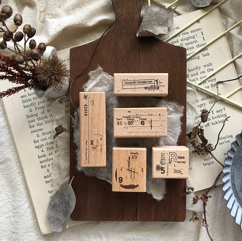 Spot Doudou Collage addict II collage seal wooden seal Part2 series