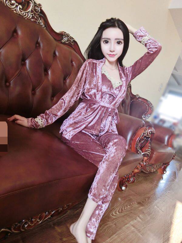 Imported daily pajamas fall sexy lace small