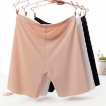 Ice silk seamless anti-wear safety pants ladies boxer briefs summer thin five pants insurance bottoming shorts