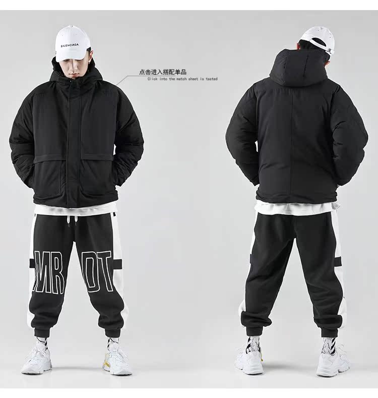 BJHG quần âu mùa đông nam thời trang đường phố hip hop lỏng lẻo cộng với nhung dày in quần Harlan thể thao quần harem đẹp