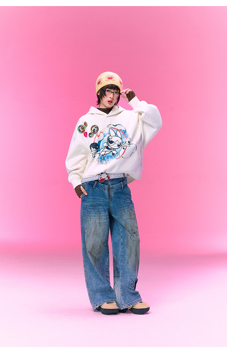 BJHG Powerpuff Girls Oversized Hoodie