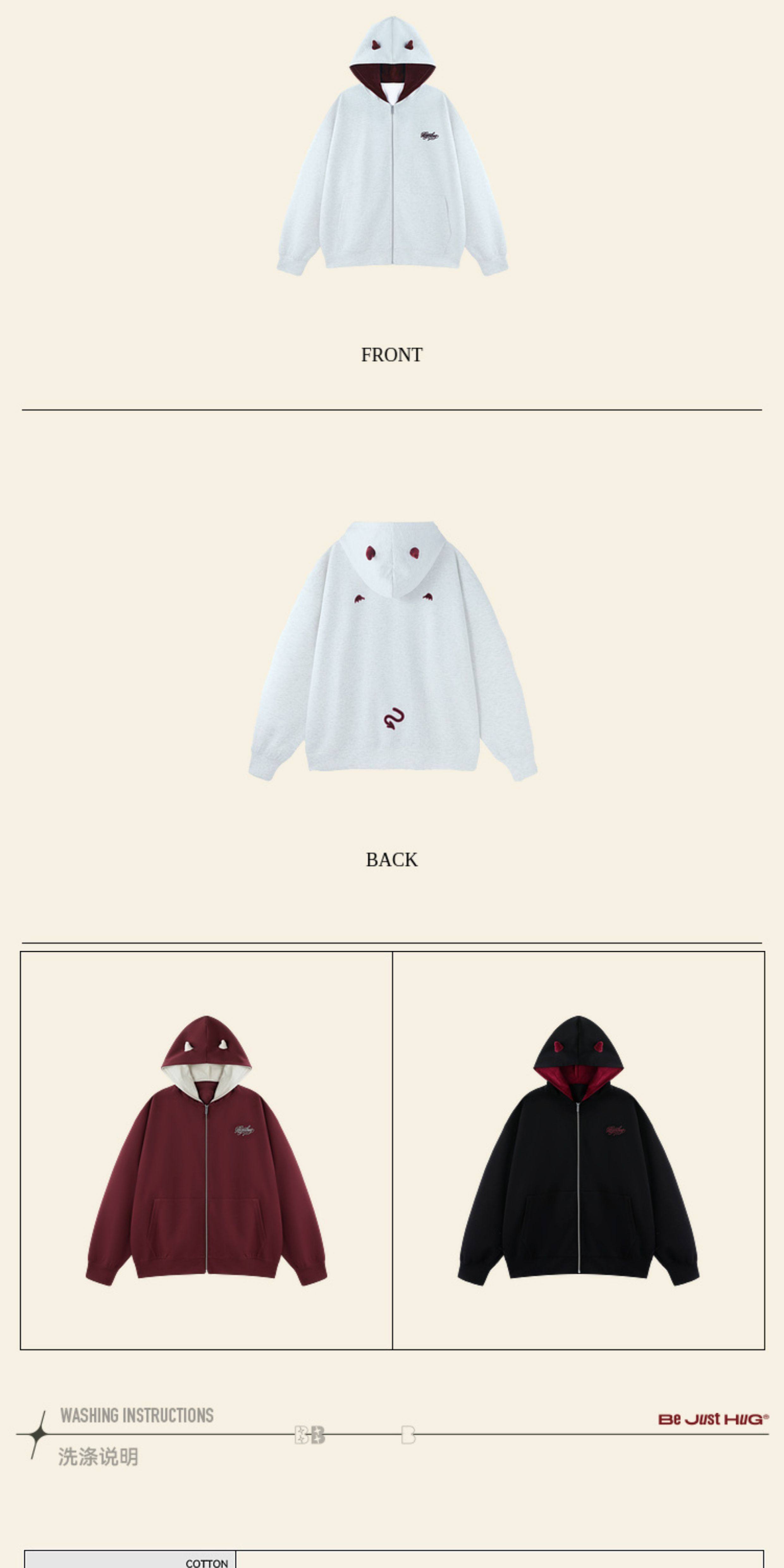 BJHG Reckless Little Devil Zip-Up Hoodie