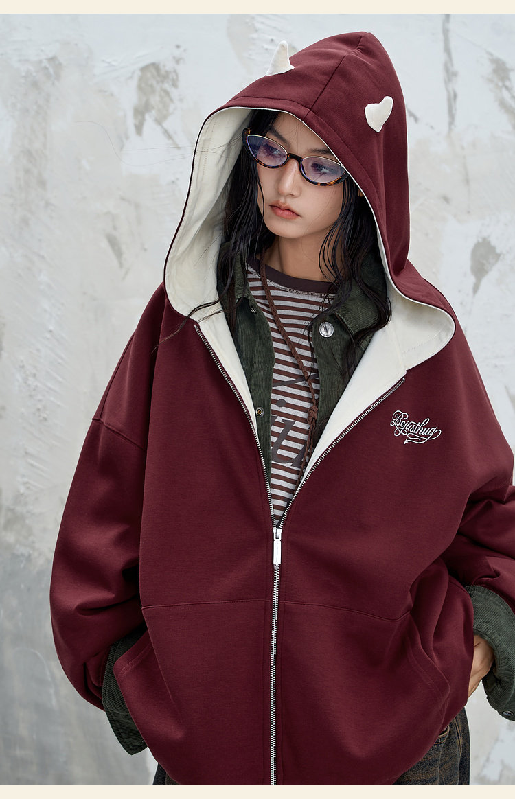 BJHG Reckless Little Devil Zip-Up Hoodie